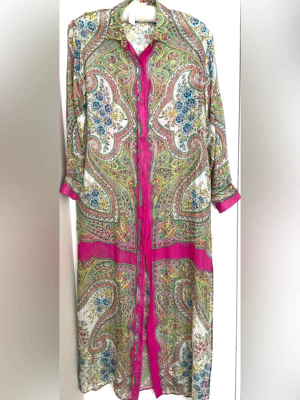 ETRO Spa Beach Cover-up Maxi Shirt Dress